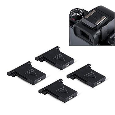 Imagem de 4 peças de capa protetora para câmera Hot Shoe para Canon EOS R100 R5 R6 R RP M50 M5 DSLR EOS 1D 1DX 1Ds Series, 5D Mark IV III II 5DS 5DSR 6D 6DM2 7D 7DM2 90D 80D 77D 70D Rebel T8i T7i T7 T6s T6i SL3