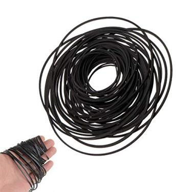 Imagem de Cinto de borracha para gravador, fita de borracha para reparo de cassete, conjunto de manutenção de 40 – 135 mm (50 peças)
