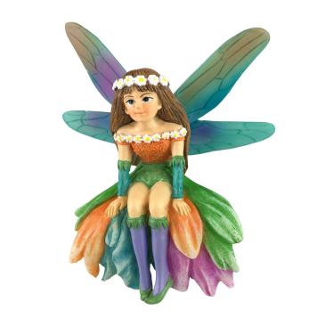 Imagem de GlitZGlam Daisy, a linda fada em miniatura para o seu jardim de fadas/jardim em miniatura