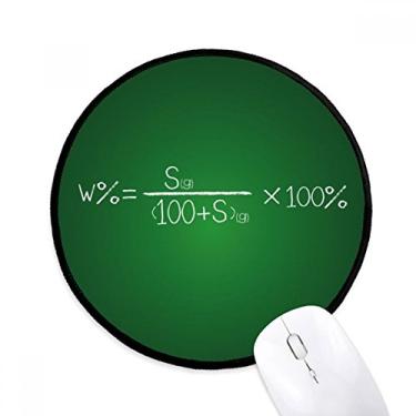 Imagem de DIYthinker Chemistry Kowledge Solubility Formula Mouse Pad Desktop Office Tapete redondo para computador