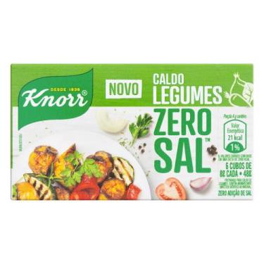 Imagem de Caldo Tablete Legumes Knorr Zero Sal Caixa 48G 6 Unidades
