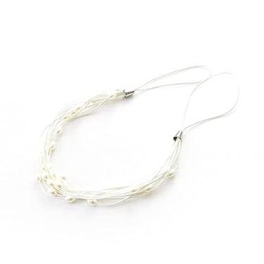 Imagem de porta-cortinas decorações laços de cortina estrelados laços de cortina de cordão de pérola laços de cortina acessórios de cortina de corda, bege, 1 pçs