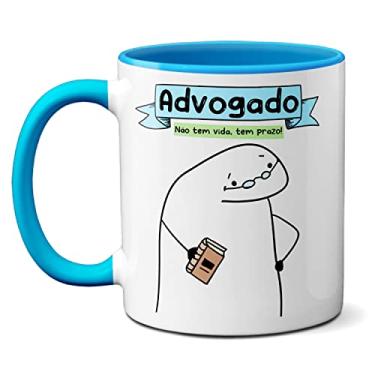Imagem de Caneca Advogado Profissional Não Tem Vida, Tem Prazo (Azul)