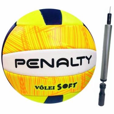 Imagem de Bola De Volei Penalty Costurada Soft Mais Inflador