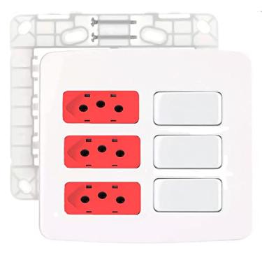 Imagem de Conj 3 Interruptor Intermediário+ 3 Tomada 20A Ver Margirius