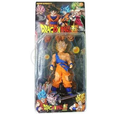 Imagem de Boneco Action Figure Miniatura Goku Super Sayajin 2 Colecionáveis Dragon Ball Z Super - 20Cm