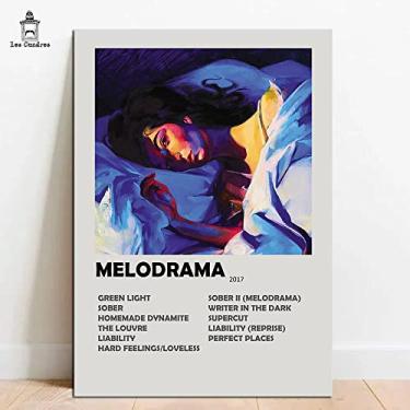 Imagem de Quadro Placa Decorativa Lorde Melodrama Album em MDF 28x20cm
