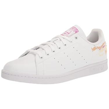 Imagem de adidas Stan Smith Tênis feminino, Branco/lilás/prata metálico, 41