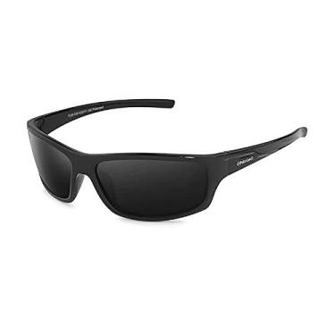 Imagem de Óculos Escuros Masculino Esportivo 2020 Polarizado Preto Lentes UV