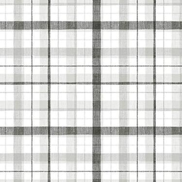 Imagem de Norwall CK36628bolt Papel de parede de linho xadrez pré-colado