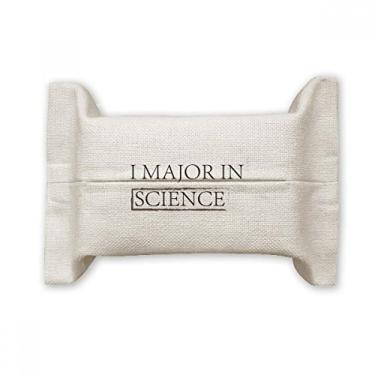 Imagem de Bolsa de linho de algodão com citação I Major in Science