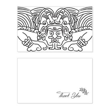 Imagem de Egito Figura Asas Fresco Assimétrico Cartão de agradecimento Aniversário Papel Saudações Casamento Agradecimento