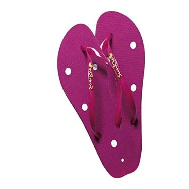 Imagem de Sandália Magnética Infravermelho Bio Quântica Tira Dor Luxo - Sunrio (37/38, Rosa)