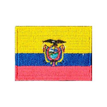 Imagem de Patch Bordado - Bandeira Do Equador Pequena BD50204-241 Termocolante Para Aplicar