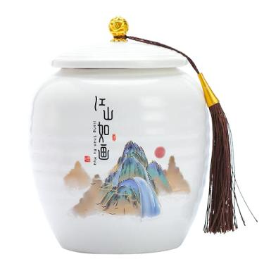 Imagem de Recipiente de chá de cerâmica selado, pote de café para uso doméstico, viagem de chá, acessórios de chá