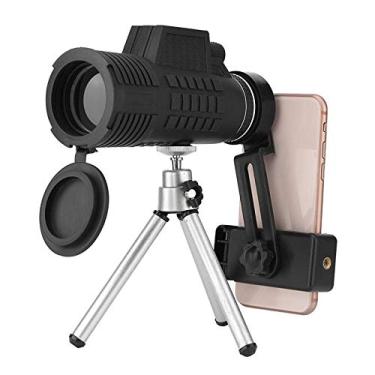 Imagem de Smartphone Telescópio Monocular 50x60, Monóculo com Tripé, Suporte, Lente Óptica Completa, Grande Angular, À Prova de Choque à Prova de Água para Acampar, Observação de Pássaros, Caminhadas