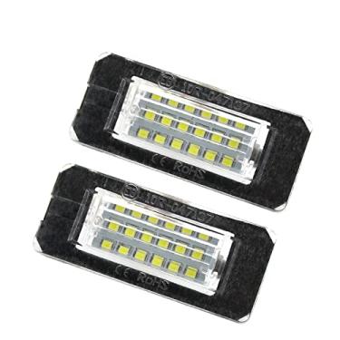 Imagem de MALOOS 2pcs CANbus branco luz da placa de licença LED lâmpada livre de erros luz do carro Para MINI Cooper R56 R57 R58 R59