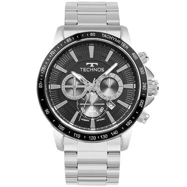 Imagem de Relógio TECHNOS cronógrafo prata masculino JS26AEX/1P
