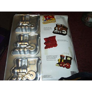 Imagem de Wilton Mini Locomotive Choo-Choo forma para bolo de trem (2105-9332, 1993) ~ 6 cavidades ~ Retired Collectible