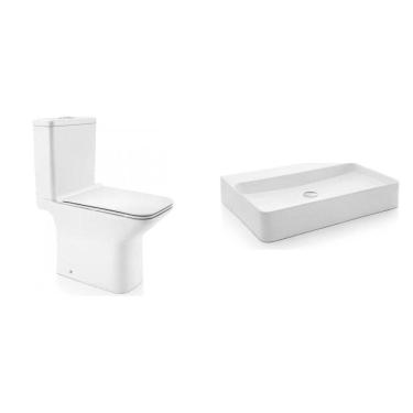 Imagem de Kit Vaso Sanitário Completo com Cuba Stillo Docol Branco