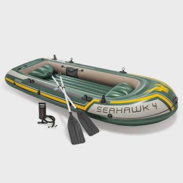 Imagem de Bote Inflável Intex Seahawk 4 Pessoas 400 Remo Suporte Motor