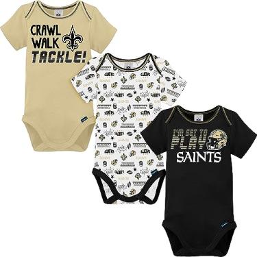 Imagem de NFL Pacote com 3 bodies New Orleans Saints de manga curta, preto/dourado/branco New Orleans Saints, 18 meses (137453160SNT18M-002)
