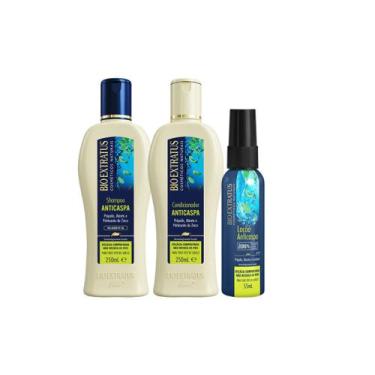 Imagem de Kit Tratamento Anticaspa (Shampoo/Condicionador/Loção 55ml) Bio Extrat