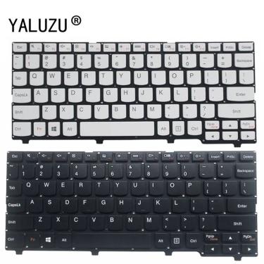 Imagem de Us teclado do laptop para lenovo ideapad 100s 100s-11IBY 100S-11  teclado Inglês  preto/branco  novo