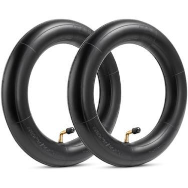 Imagem de StaiBC 10 x 2 tubos de pneu de substituição 25 x 4 cm, haste de válvula angular compatível com 10 x 1,90 10 x 1,95 10 x 2,0 10 x 2,125 para a maioria dos pneus de bicicleta/tubos de pneu de scooter, pacote com 2