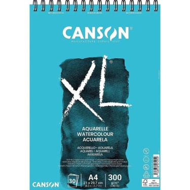Imagem de Bloco Espiralado XL A4 300g/m² Aquarelle 30 Folhas - Canson