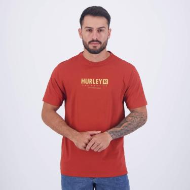 Imagem de Camiseta Hurley Trace Vermelho Escuro-Masculino