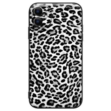 Imagem de Berkin Arts Capa de silicone compatível com iPhone 12 Mini estampa de leopardo estampa animal preta legal para homens