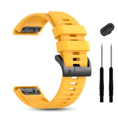 Imagem de ZPJPPLX Pulseira de relógio Garmin Fenix8 AMOLED 47 mm/Fenix E/Fenix 6 Pro/6/7/7 Pro/5/5 Plus, pulseiras de silicone macio para smartwatch Forerunner 965/955/945/Approach S70 47mm/S62/S60/quatix 7