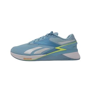 Imagem de Reebok Nano X3 feminino, Pérola Azul/Brilho Energético/Pêssego Fuzz, 41