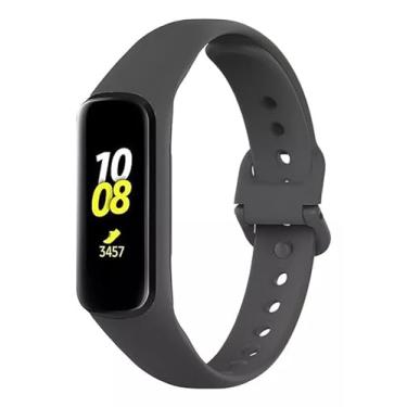 Imagem de Pulseiras de silicone NSmart compativeis com Galaxy Fit2 SM-R220 (R220, Cinza Escuro)