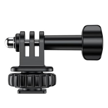 Imagem de VRIG Adaptador de montagem Hot Shoe para GoPro Hero 10/9/8/7/6/5, DJI Osmo Action, AKASO Brave 8/7/6. Aplicável para tripé selfie stick monopé e câmera DSLR