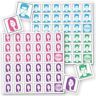 Imagem de Etiquetas Magnet Coparenting para adicionar a qualquer calendário magnético apagável a seco para geladeira – Facilite as crianças saberem a programação do plano de divórcio