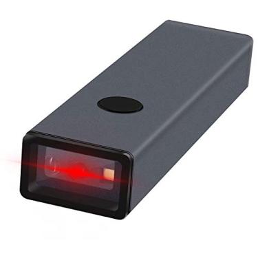Imagem de Scanner de código de barras 2D QR sem fio Bluetooth de liga metálica, leitor de código de barras portátil symcode Scanner de código de barras 3 em 1 de liga de alumínio e caixa externa de metal