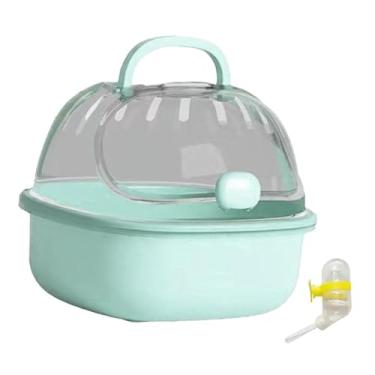 Imagem de Generic Estojo de transporte para hamster, gaiola para animais de estimação, gaiola de viagem ao ar livre, gaiola para porquinhos-da-índia, gaiola para, Azul