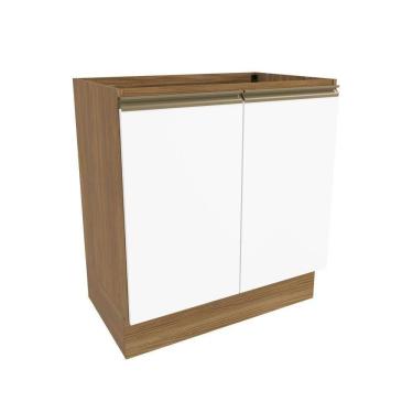 Imagem de Balcão Celeste Kappesberg 100% Mdf 2 Portas Nogueira/branco