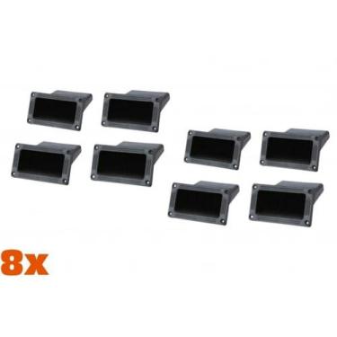 Imagem de kit 8 Alça de Embutir desenhada para caixa de som acústica - Jholsom