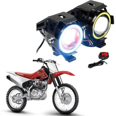 Imagem de Kit Led Farol Milha Moto Honda CRF 150F 2012 2013 Angel Eye U7 - U7Led