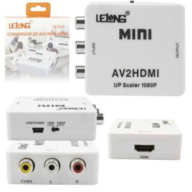 Imagem de Conversor de Video Composto RCA AV para HDMI AV2 HDMI Lelong LE-4122 L