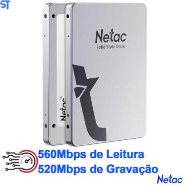 Imagem de Ssd Netac 128Gb 2.5 Sataiii 560Mbps Leitura 520Mbps Gravação
