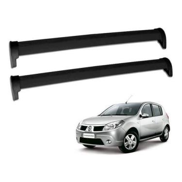 Imagem de Rack Travessa Teto Renault Sandero 2007 Á 2012 Cor Preto - Cristalcar
