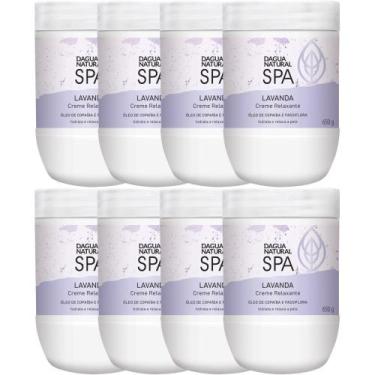 Imagem de 8UN Creme Massagem Relaxante SPA Lavanda 650G DAgua Natural - D'Água N