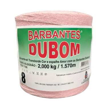 Imagem de Barbante Dubom Rosa Bebê (Claro) -  2 Kg - Fio 8 - 1570m - Barbantes D