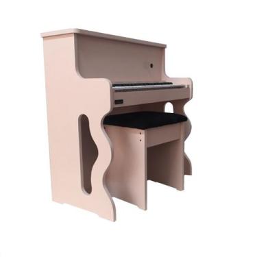 Imagem de Piano Infantil Albach Rosa Milkshake Presente de luxo Brinquedo musica