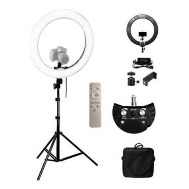 Imagem de Iluminador Ring Light 18 Pol 48cm 448 Leds 80w Forte+tripe - LC Cell
