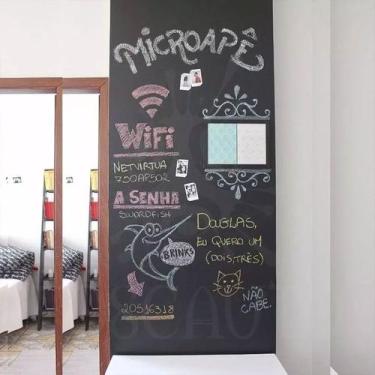 Imagem de Papel de parede adesivo lousa quadro negro 3,00 X 0,50 - PAPEL E PARED